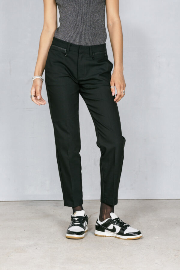Pantalon noir avec zips – Image 2