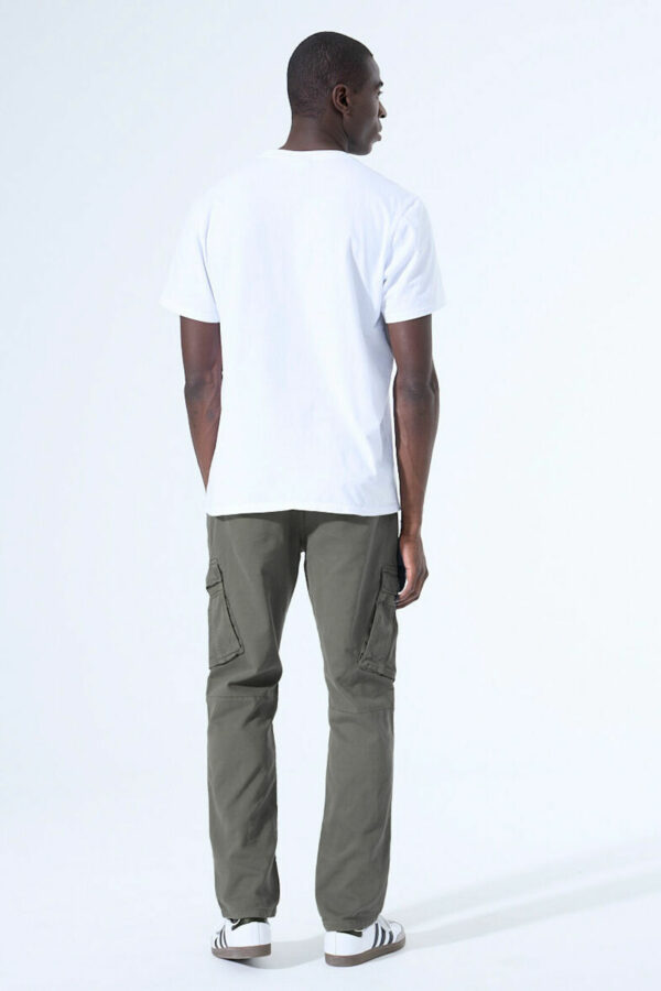 Pantalon cargo coupe droite kaki – Image 4