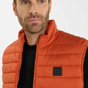 Doudoune sans manches brique