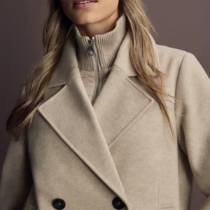 Caban avec col beige