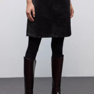 Jupe en chenille noire