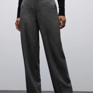 Pantalon en jersey jambes droites gris