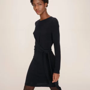 Robe en lurex marine