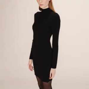 Robe en maille noire