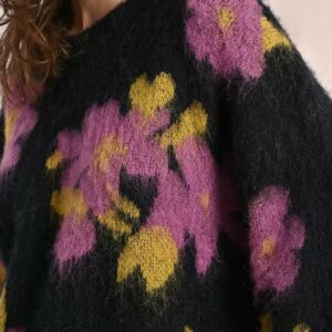 Pull motifs fleuri