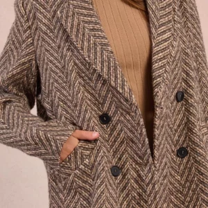 Manteau motifs chevron