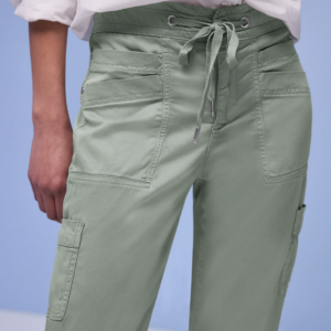 Cargo en lyocell vert amande