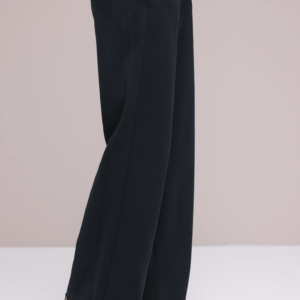 Pantalon large en jersey bleu marine