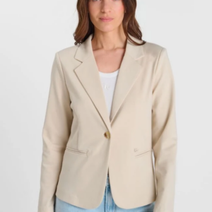 Blazer en jersey beige
