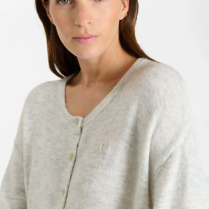 Cardigan manches courtes gris