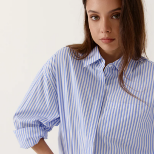 Chemise rayée avec poche