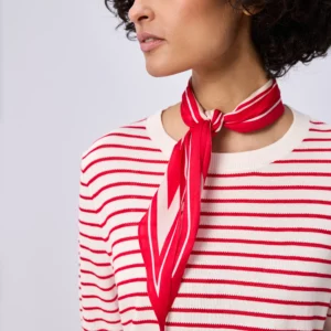 Pull manches courtes rayé