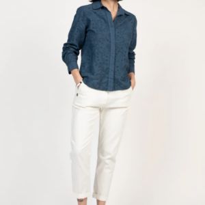 Pantalon coupe "chino" blanc