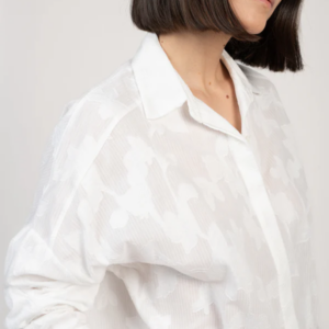 Blouse brodée blanche