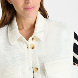 Veste sans manches écru