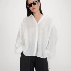 Chemisier couple ample blanc