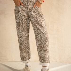 Pantalon imprimé léopard