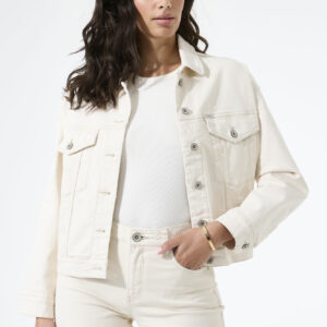 Veste en jean écru