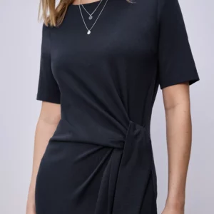 Robe en jersey bleu marine