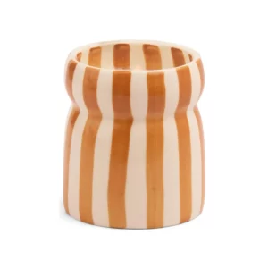 Bougie rayée orange