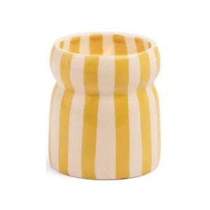 Bougie rayée jaune