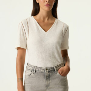 T-shirt blouse écru