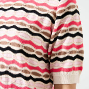 T-shirt en maille rayé