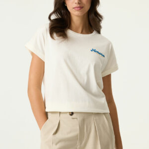 T-shirt blanc cassé "amore"