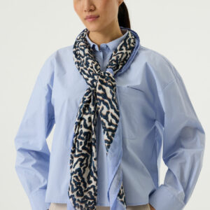 Foulard impirmé bleu
