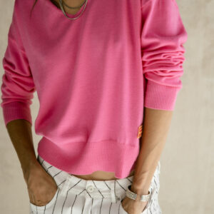 Pull douillet rose
