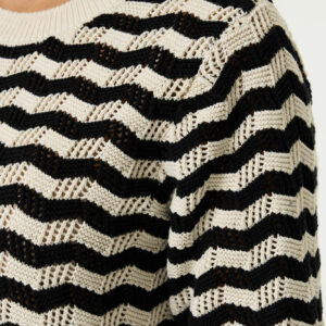 Pull manches courtes rayé