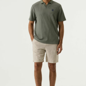 Bermuda en lin beige