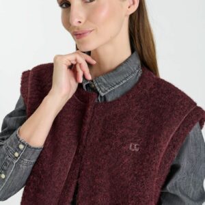 Gilet sans manches bordeaux