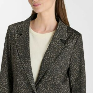 Veste blazer léopard kaki