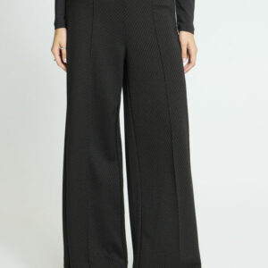 Pantalon faux uni kaki large