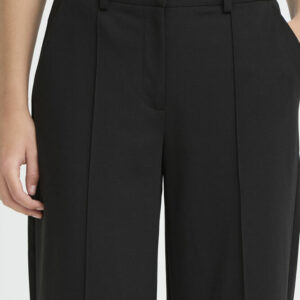 Pantalon large noir avec couture
