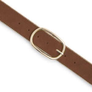Ceinture en daim camel