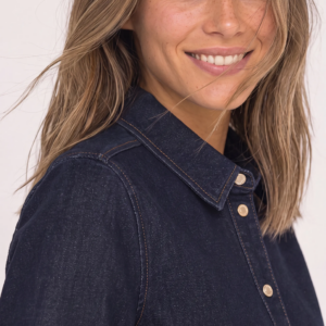 Veste en jean manches 3/4 brut