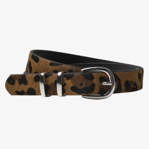 Ceinture léopard camel