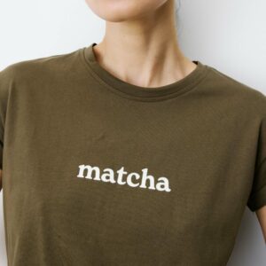 T-shirt message kaki