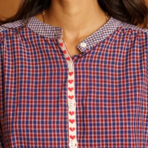 Blouse à carreaux