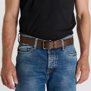 Ceinture en cuir marron