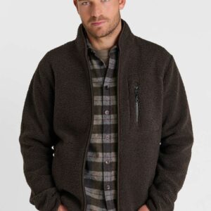 Veste sherpa marron