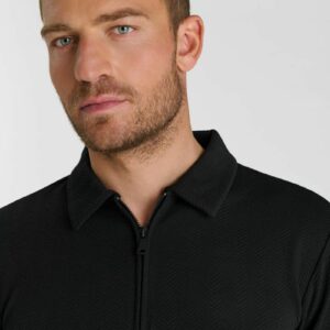 Polo manches longues noir