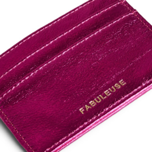 Porte cartes violet "GENIALE"
