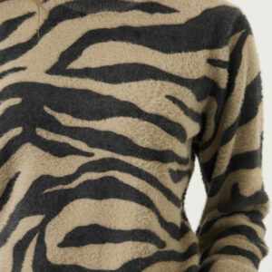 Pull doudou motifs zèbre