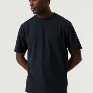 T-shirt imprimé bleu marine