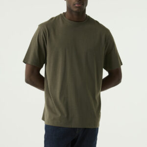 T-shirt imprimé vert olive
