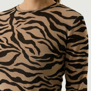 T-shirt en mesh zèbre