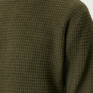 Pull vert nid d'abeille